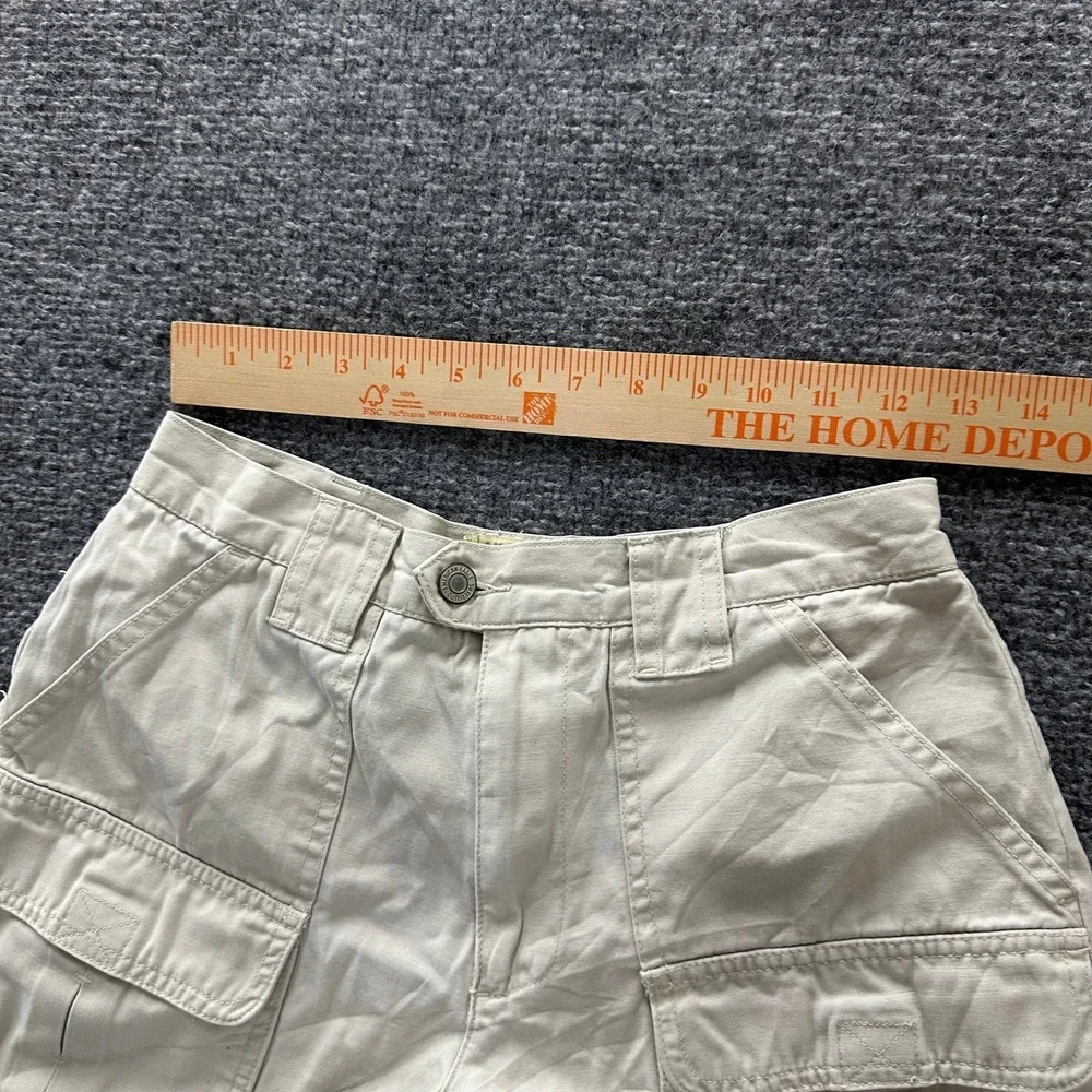 American Eagle Cargo Shorts Womens Size 6 Beige Khaki Cotton Utility Gorpcore
